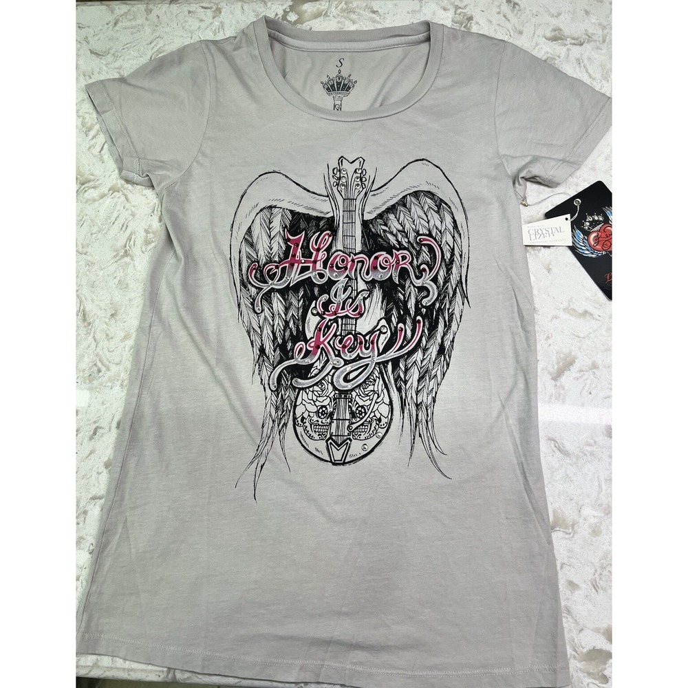 Key By Key Closet Women's T Shirt With Swarovski Crystallized XS